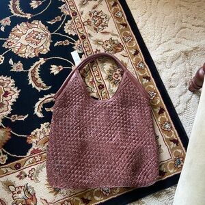 Woven Brown Handbag